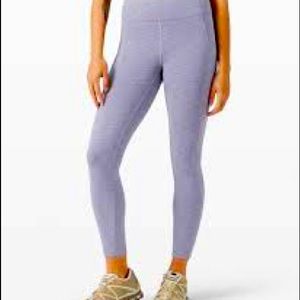 EUC Lululemon Invigorate High-Rise Tight 25" Heathered Peri Purple